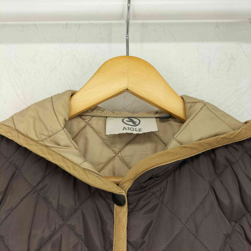 エーグル AIGLE フーデッド キルティングジャケット レディース M