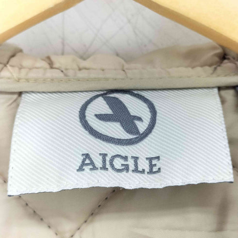 エーグル AIGLE フーデッド キルティングジャケット レディース M