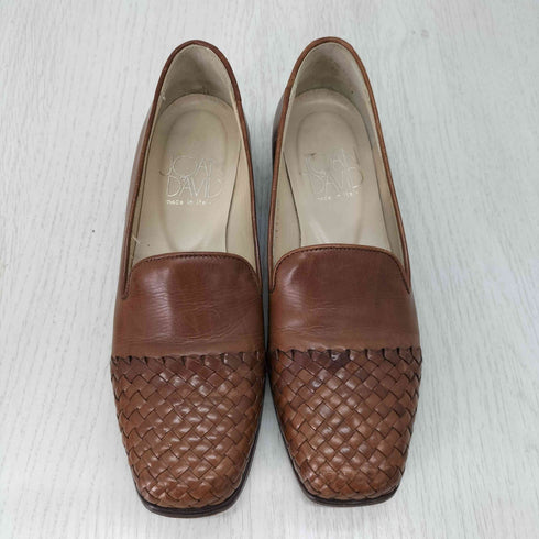 JOAN&DAVID イタリア製 レザー編み込みローファー レディース JPN:M