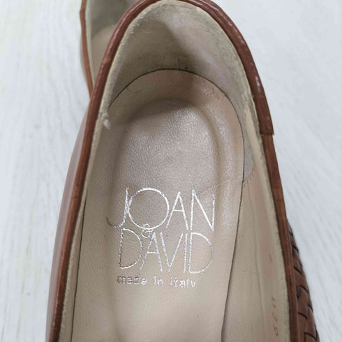 JOAN&DAVID イタリア製 レザー編み込みローファー レディース JPN:M