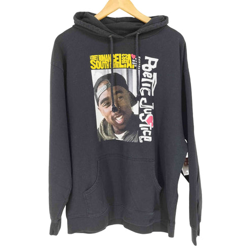 POETIC JUSTICE ラッパープリントプルオーバーパーカー メンズ L