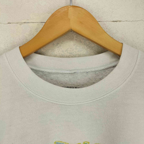 バンドプリントクルーネックスウェット メンズ 2XL