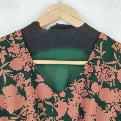 花柄シアーフリルワンピース レディース
