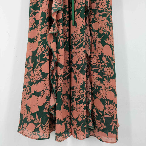 花柄シアーフリルワンピース レディース