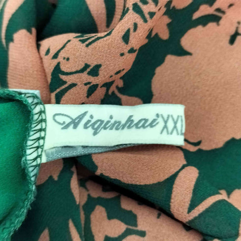 花柄シアーフリルワンピース レディース