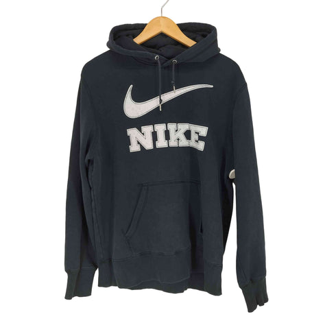 ナイキ NIKE 00s- ワッペン刺繍プルオーバーパーカー メンズ L