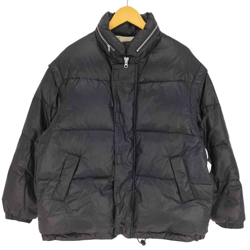 チャップスラルフローレン CHAPS RALPH LAUREN 80S デタッチャブル スリーブ パッカブルフード リップストップ パテッドジャケット メンズ import:L