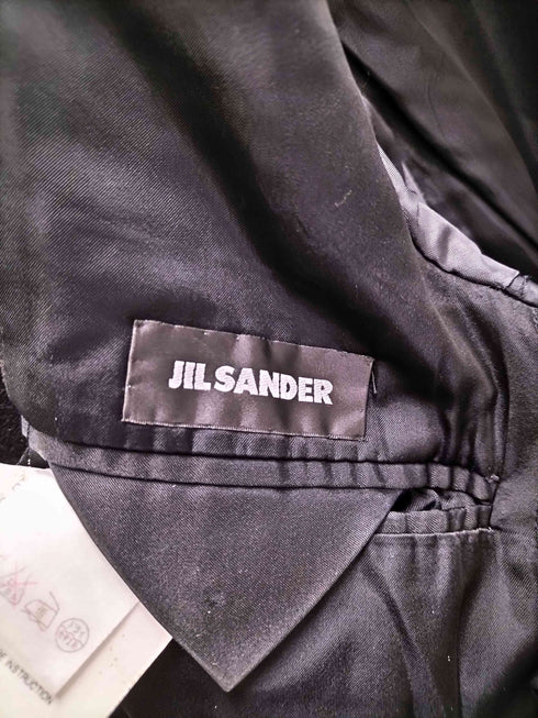 ジルサンダー JIL SANDER イタリア製 TAILOR MADE テーラーメイド 比翼ボタン チェスター カシミヤ ハーフ コート メンズ EUR:46