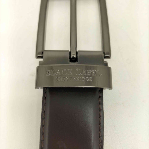 ブラックレーベルクレストブリッジ BLACK LABEL CRESTBRIDGE ロゴ刻印 レザーベルト メンズ