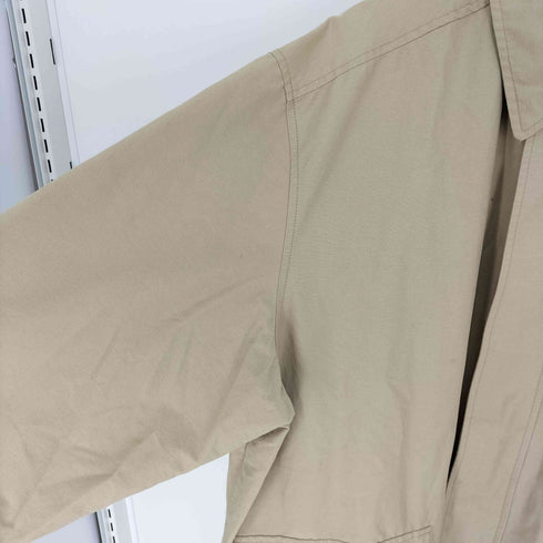 エディーバウアー Eddie Bauer 90-00s 白タグ 裏地メッシュ 比翼 ステンカラー ハーフコート メンズ import:XL