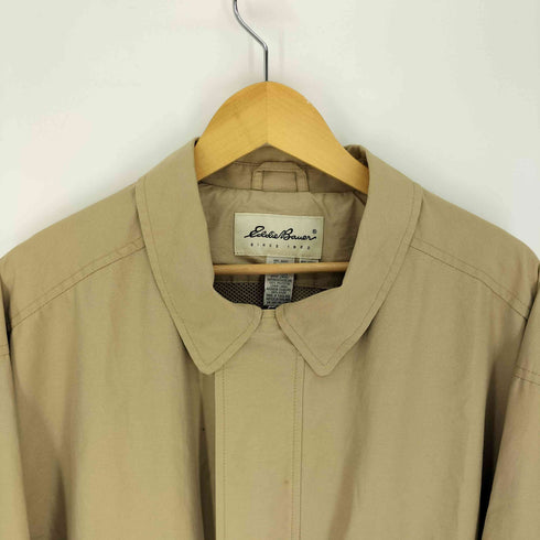 エディーバウアー Eddie Bauer 90-00s 白タグ 裏地メッシュ 比翼 ステンカラー ハーフコート メンズ import:XL