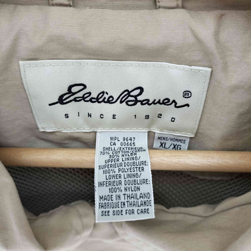エディーバウアー Eddie Bauer 90-00s 白タグ 裏地メッシュ 比翼 ステンカラー ハーフコート メンズ import:XL