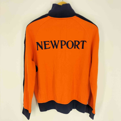 ポロバイラルフローレン Polo by RALPH LAUREN 90S ロゴ刺繍 1967 NEWPORT 刺繍 ジップアップ トラックジャケット メンズ import:M