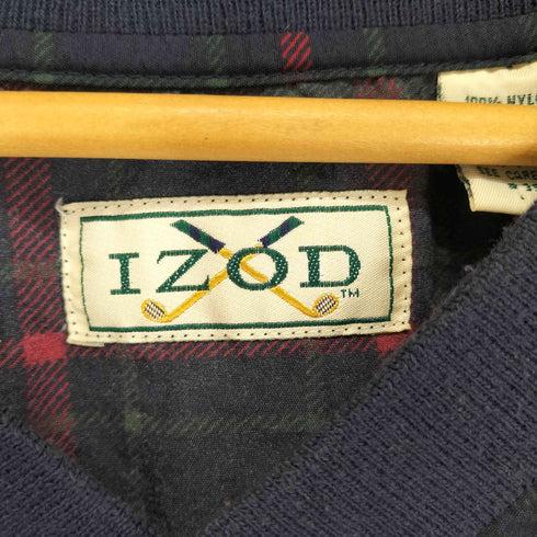 アイゾッド IZOD チェック柄Vネックピステ メンズ M
