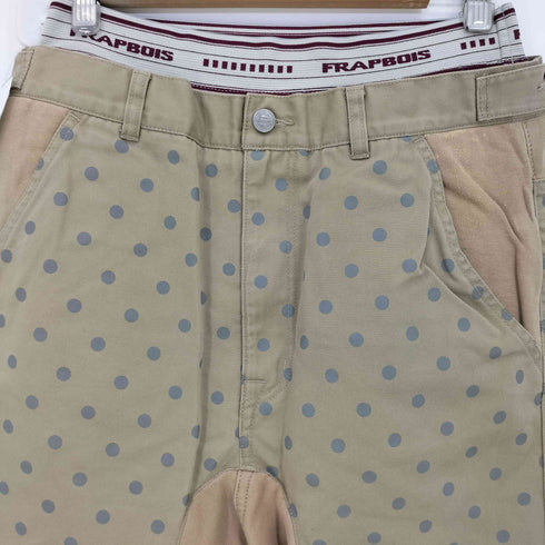 フラボア FRAPBOIS スウェットワークパンツ生地切替 サルエルパンツ メンズ 1