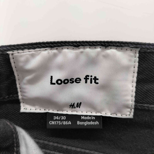エイチアンドエム H&M Loose Fit ダメージ バギーデニム メンズ 34/30