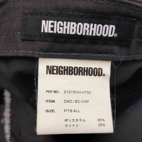 ネイバーフッド NEIGHBORHOOD 21AW DAD/EC-CAP 6パネル キャップ メンズ FITS ALL