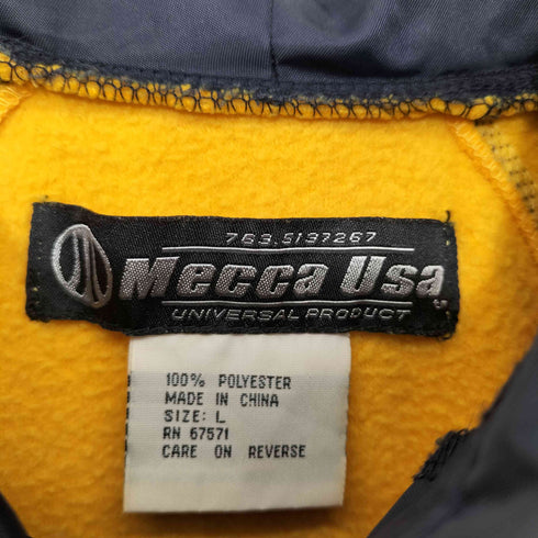 メッカ mecca 90S フリース ハーフジップ フーデッドプルオーバージャケット メンズ import:L