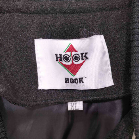 フック HOOK PU袖切り替えブルゾン クロネコ刺繍 メンズ JPN:XL