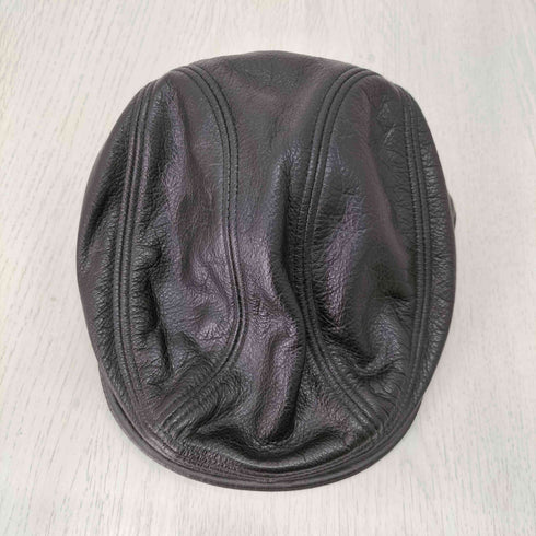 ニューヨークハット NEWYORK HAT&CAP CO. USA製 本革 レザー ハンチング メンズ S/M
