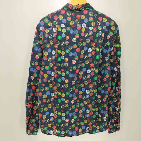 デシグアル Desigual 総柄 瓶フタ ロングスリーブシャツ メンズ JPN:L