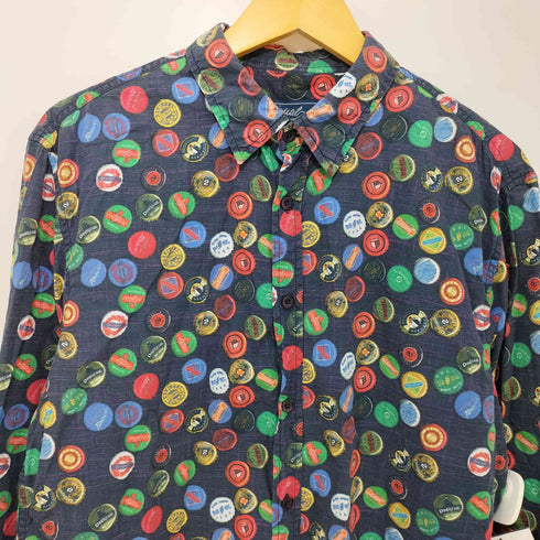 デシグアル Desigual 総柄 瓶フタ ロングスリーブシャツ メンズ JPN:L