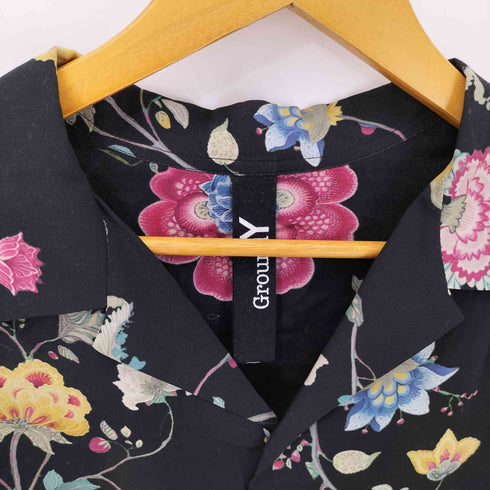 グラウンドワイ Ground Y RAYON PRINT CHINESE FLOWER ALOHA SHIRT レーヨンプリント チャイニーズフラワーアロハシャツ メンズ 3