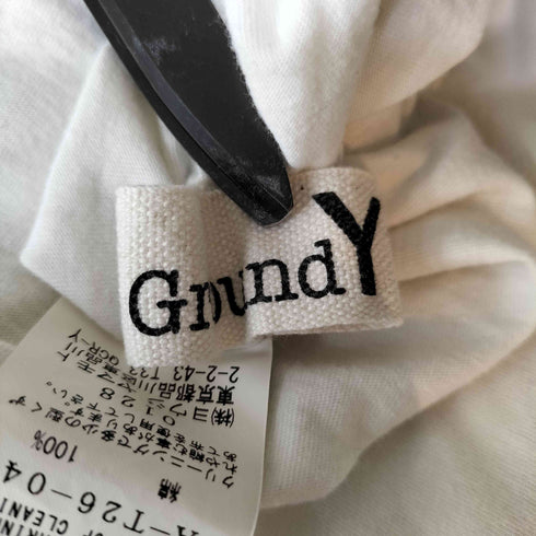 グラウンドワイ Ground Y COTTON JERSEY ZIPPER DETAIL LONG SLEEVE T-SHIRT コットン ジャージ ジッパーディティール 長袖Tシャツ カットソー メンズ 3
