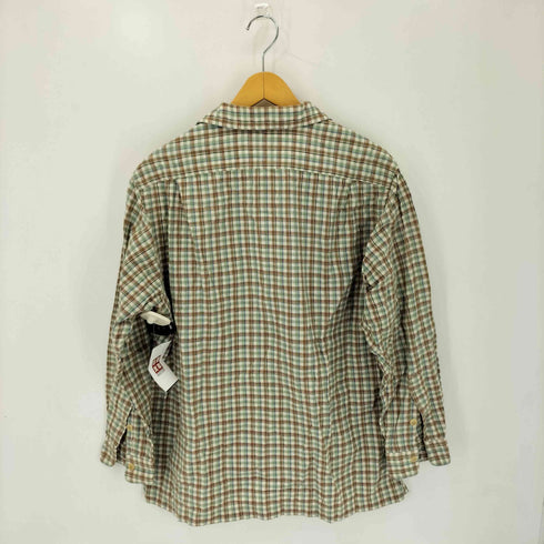 ポロバイラルフローレン Polo by RALPH LAUREN 90s チェック柄 オープンカラー 長袖シャツ メンズ L
