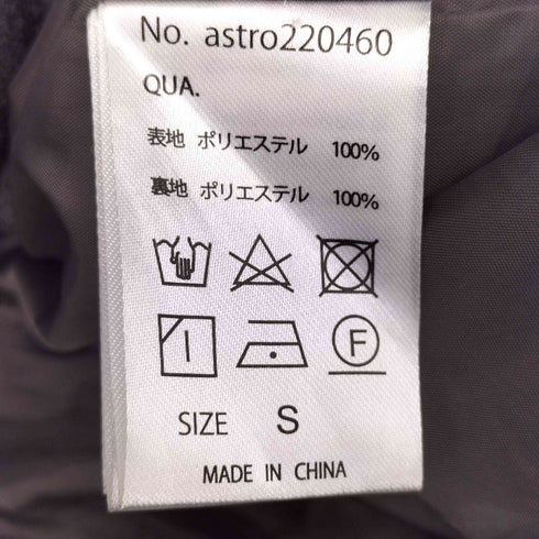 アストロノミー ASTRONOMY ルーズベーシックメルトンチェスターコート メンズ JPN:S