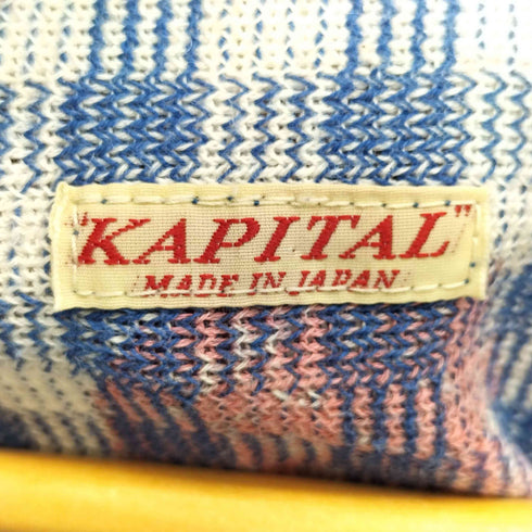 キャピタル KAPITAL コットンリネン ギンガムチェック ペイズリー テントT レディース JPN:S