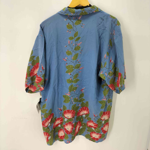 アヴァンティ AVANTI シルク アロハシャツ 朝顔/アサガオ メンズ import:XL