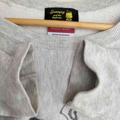 チャンピオン Champion 00S REVERSE WEAVE 3色タグ キャラクター プリント クルーネックスウェット メンズ import:XL