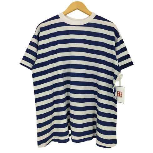 USA製 シングルステッチ ボーダー クルーネックTシャツ メンズ import:L