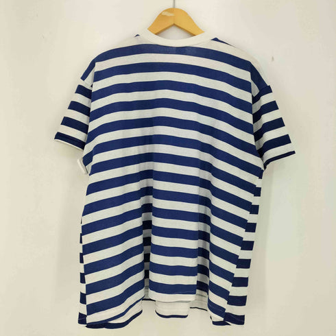 USA製 シングルステッチ ボーダー クルーネックTシャツ メンズ import:L