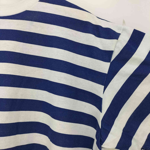 USA製 シングルステッチ ボーダー クルーネックTシャツ メンズ import:L