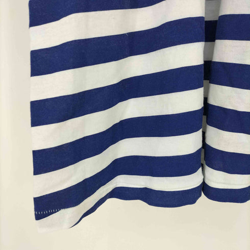 USA製 シングルステッチ ボーダー クルーネックTシャツ メンズ import:L