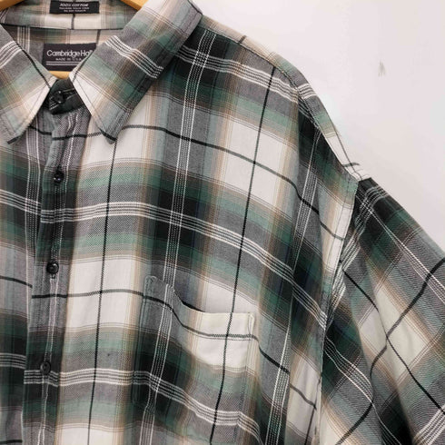 Cambridge Hall 90s USA製 ビックサイズ オンブレチェックシャツ メンズ 21-211/2