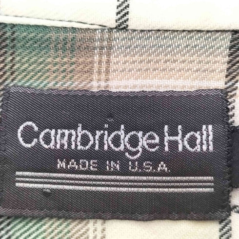 Cambridge Hall 90s USA製 ビックサイズ オンブレチェックシャツ メンズ 21-211/2