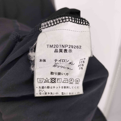サウザンドマイル THOUSAND MILE ロゴ パッチ バック ハーフジップ ナイロン ノースリーブ ワンピース レディース F