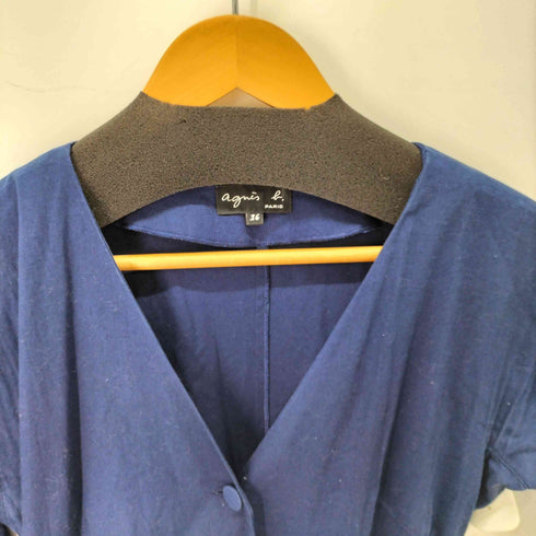 アニエスベー agnes b. PARIS コットンロングフレアワンピース レディース 36