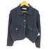 ザラ ZARA DENIM EFFECT KNIT CROPPED JACKET デニム エフェクト ニット クロップド ジャケット レディース import:M