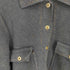 ザラ ZARA DENIM EFFECT KNIT CROPPED JACKET デニム エフェクト ニット クロップド ジャケット レディース import:M