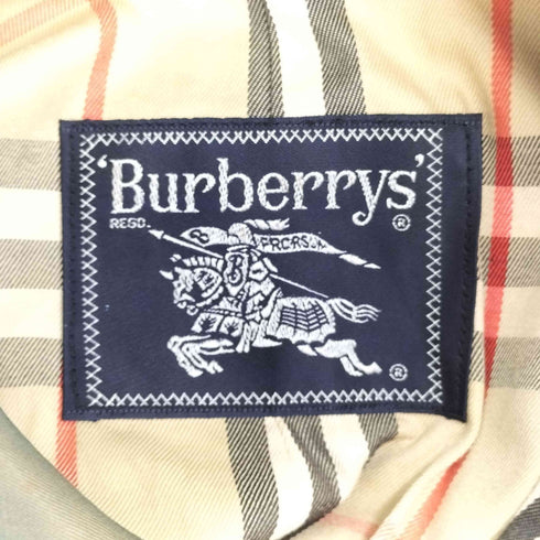 バーバリーズ BURBERRYS 玉虫色 裏地ノバチェックステンカラーコート メンズ