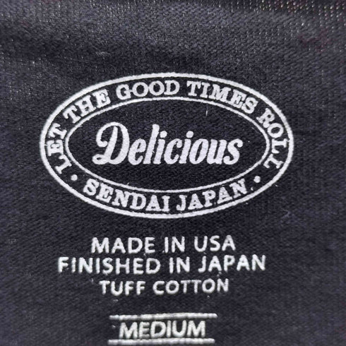 デリシャス Delicious プリントクルーネックTシャツ メンズ JPN:M