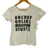 ミルク MILK アルファベットプリントTシャツ レディース