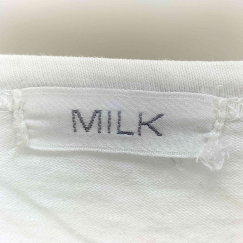 ミルク MILK アルファベットプリントTシャツ レディース