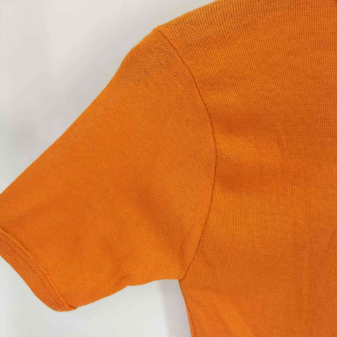 チャンピオン Champion 70S バータグ後期 USA製 ポリ コットン クルーネック S/S Tシャツ レディース import:M