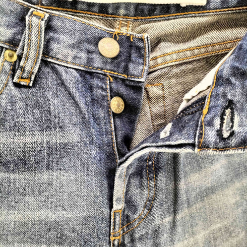 ディーゼル DIESEL ストレートボタンフライデニムパンツ レディース 28
