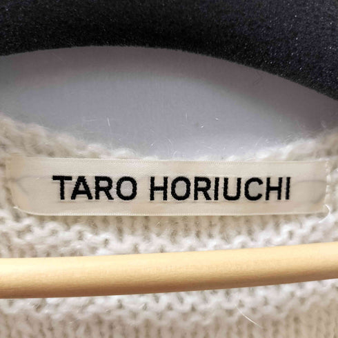 タロウホリウチ TARO HORIUCHI モヘア混 ミックスファブリック ノースリーブ ニット ベスト レディース F